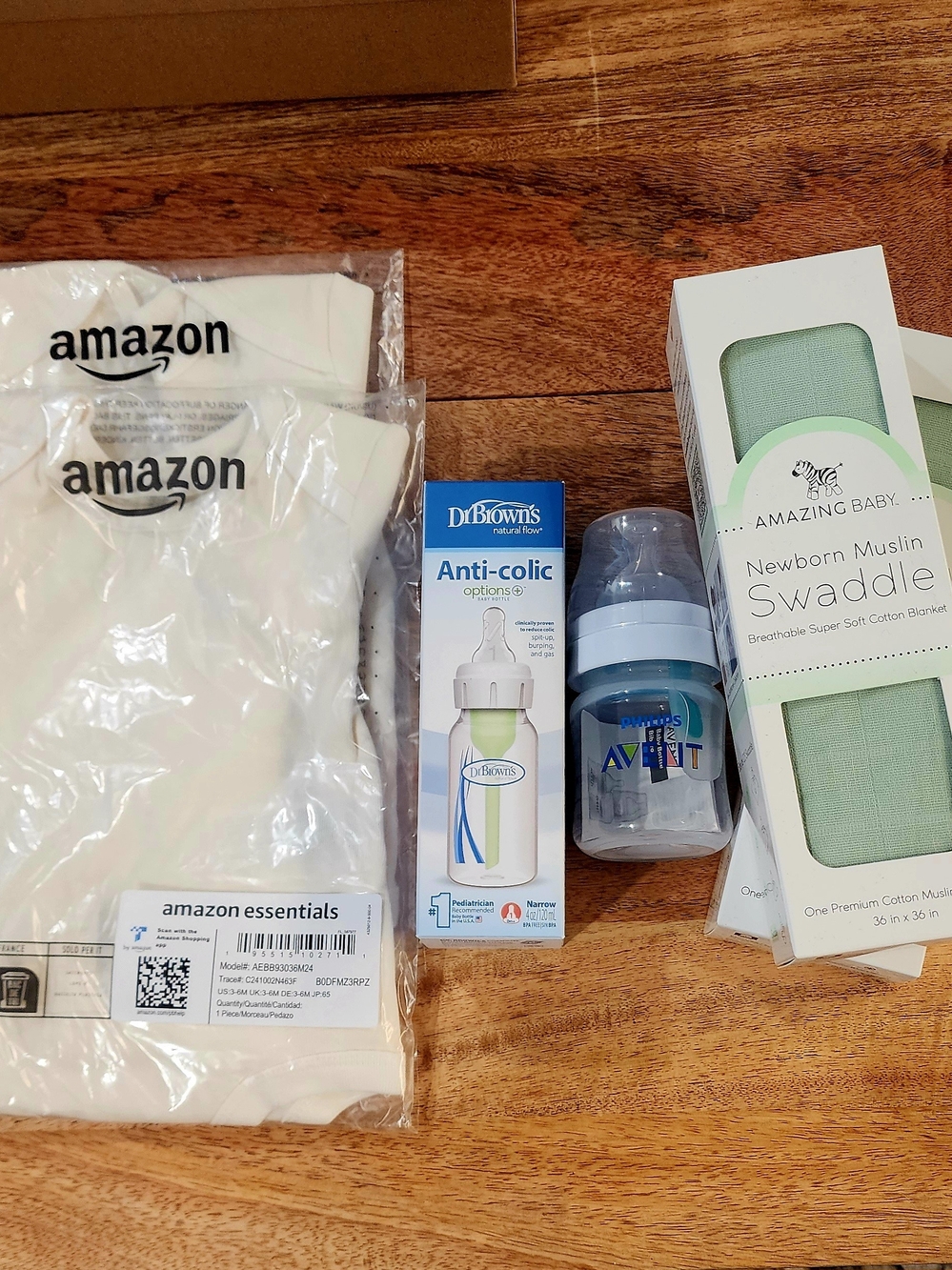 Baby Bundle Onesies Bottles Swaddles